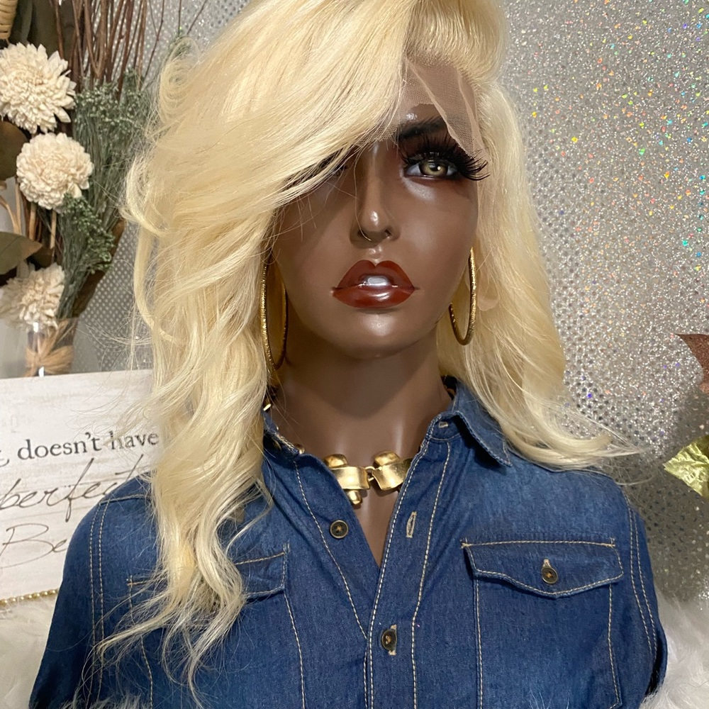 💜New 18”Kelly 100% Brazilian Human HD Transparent Wig💜